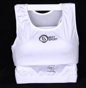 ochraniacz biustu Best Sport z aprobatą WKF-karate, sporty walki
